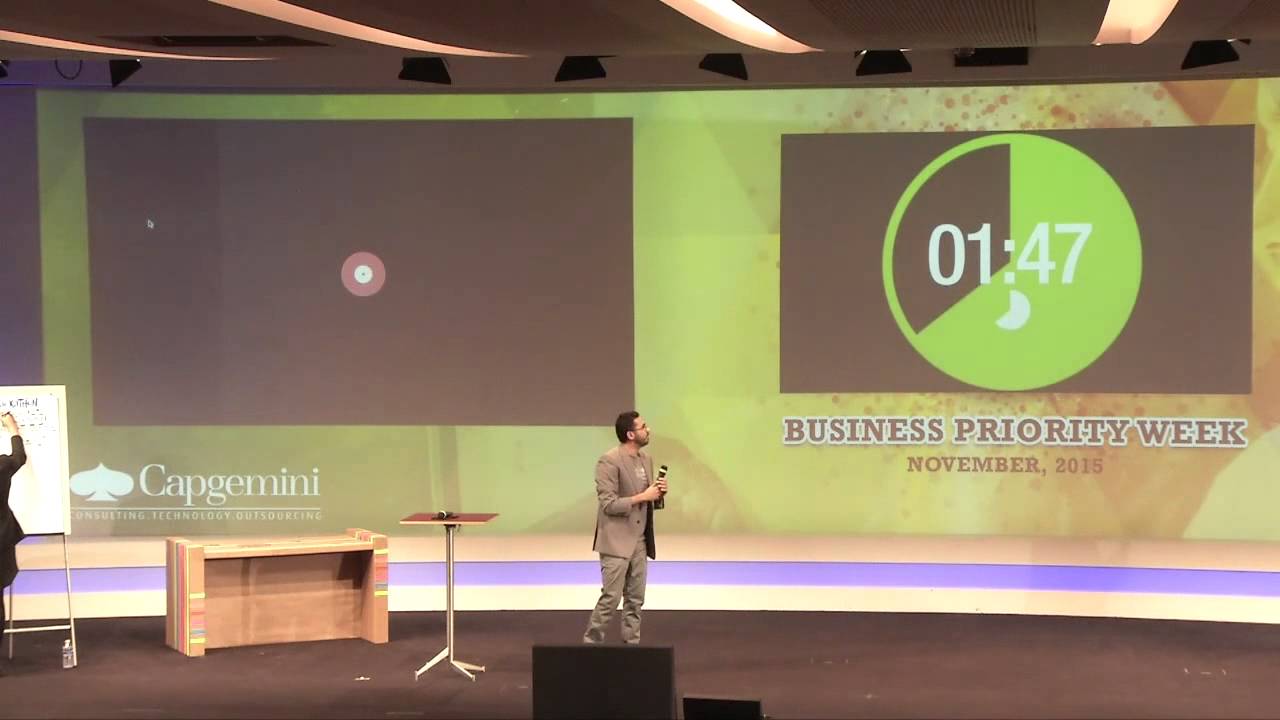 Aman Singh presenting at Capgemini Business Priority Week in 2015